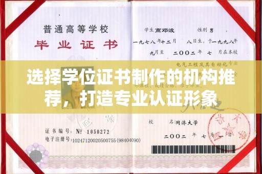 温泉选择学位证书制作的机构推荐，打造专业认证形象