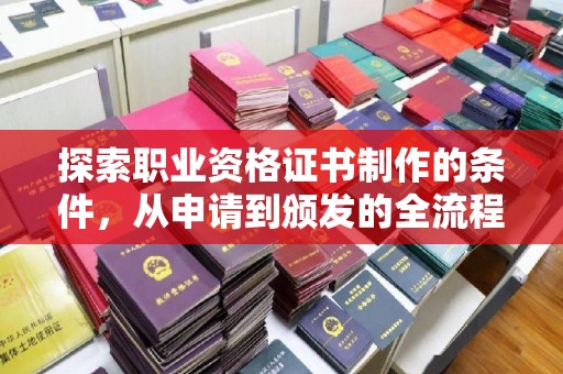 温泉探索职业资格证书制作的条件，从申请到颁发的全流程解析