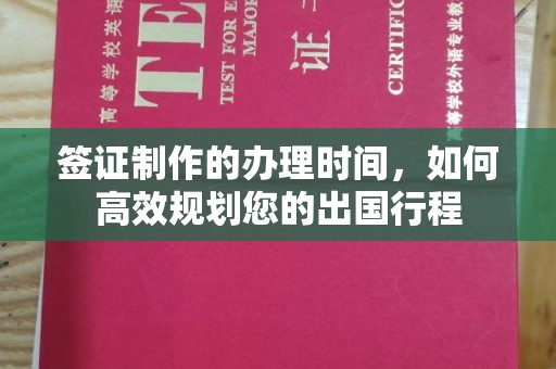 温泉签证制作的办理时间，如何高效规划您的出国行程