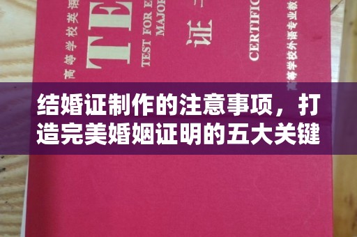 温泉结婚证制作的注意事项，打造完美婚姻证明的五大关键点