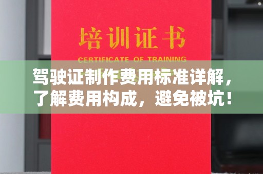 温泉驾驶证制作费用标准详解，了解费用构成，避免被坑！