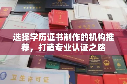 温泉选择学历证书制作的机构推荐，打造专业认证之路