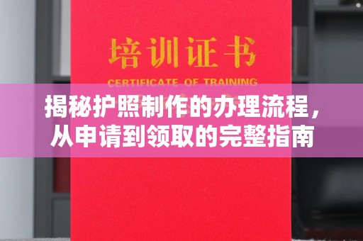 温泉揭秘护照制作的办理流程，从申请到领取的完整指南